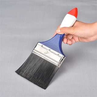 4-Zoll-schwarze PBT-Draht rot weiße blaue Farbe Holzgriff Südamerika-Pinsel Pinsel