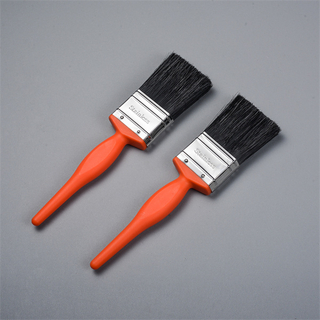 2-Zoll-schwarze PBT-Orange-ABS-Griff Edelstahl-Ferrule-flacher Pinsel